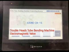 듀얼 헤드 튜브 굽기 기계 전자기 밸브