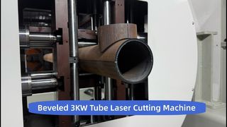 3KW 튜브 레이저 절단기 | 240mm 공압 척 | 고속 CNC 파이프 커터
